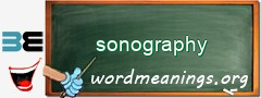 WordMeaning blackboard for sonography